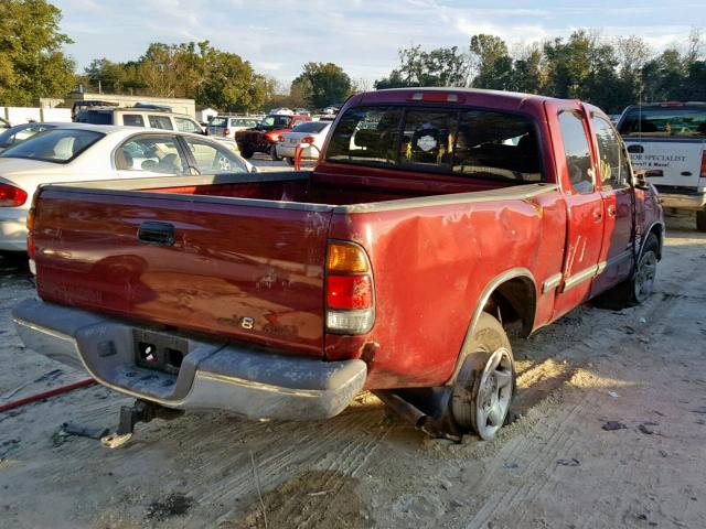 5TBBT44141S171206 - 2001 TOYOTA TUNDRA ACC BURGUNDY photo 4