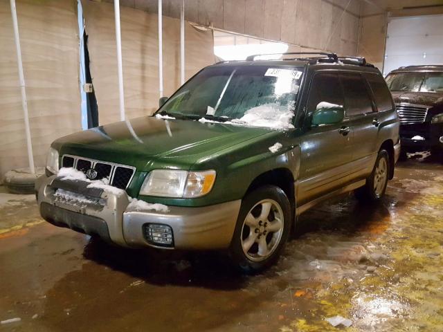 JF1SF65562H711811 - 2002 SUBARU FORESTER S GREEN photo 2