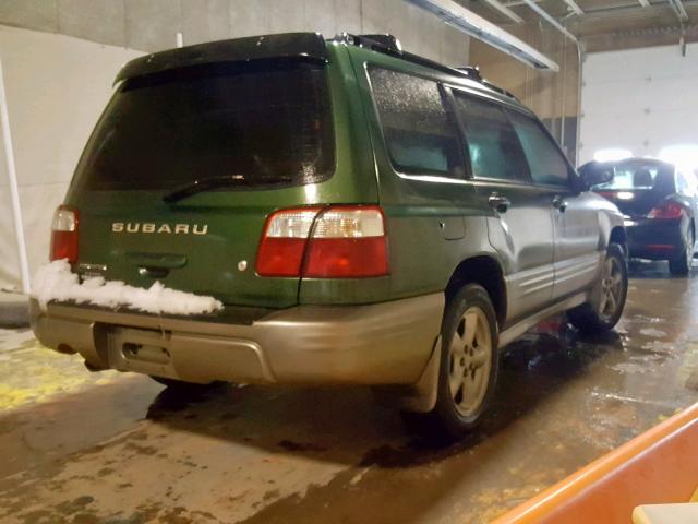 JF1SF65562H711811 - 2002 SUBARU FORESTER S GREEN photo 4