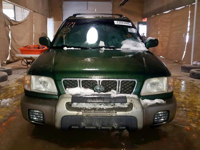 JF1SF65562H711811 - 2002 SUBARU FORESTER S GREEN photo 9