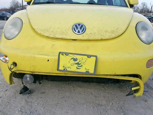 3VWCC21CXYM484029 - 2000 VOLKSWAGEN NEW BEETLE Sarı foto 9
