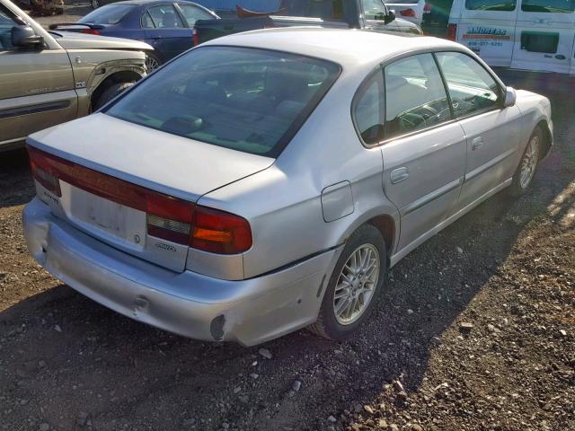 4S3BE625947201429 - 2004 SUBARU LEGACY L S SILVER photo 4