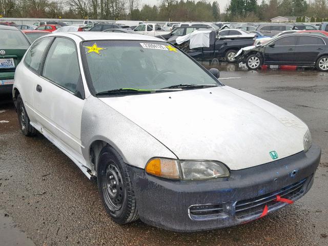 2HGEH2355PH523457 - 1993 HONDA CIVIC CX WHITE photo 1