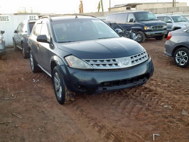 JN8AZ08W76W507541 - 2006 NISSAN MURANO SL BLACK photo 1