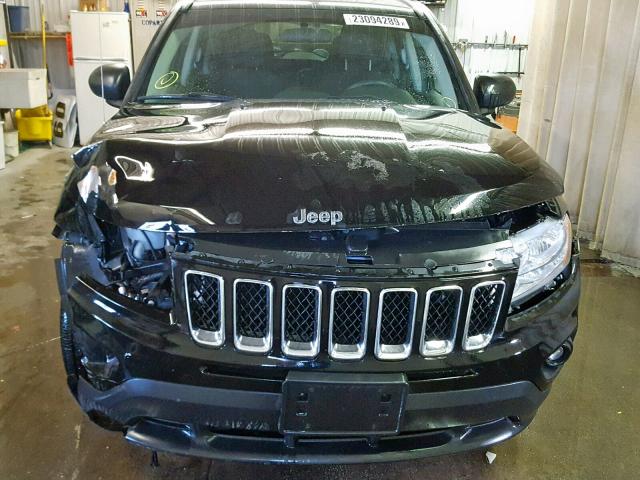 1C4NJDBB7CD583737 - 2012 JEEP COMPASS SP შავი ფოტო 9