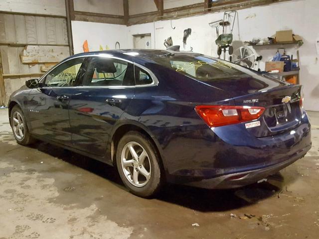 1G1ZB5ST7GF322348 - 2016 CHEVROLET MALIBU LS ლურჯი ფოტო 3