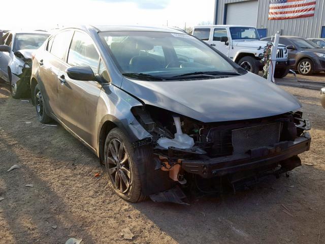 KNAFX4A82E5100769 - 2014 KIA FORTE EX GRAY photo 1