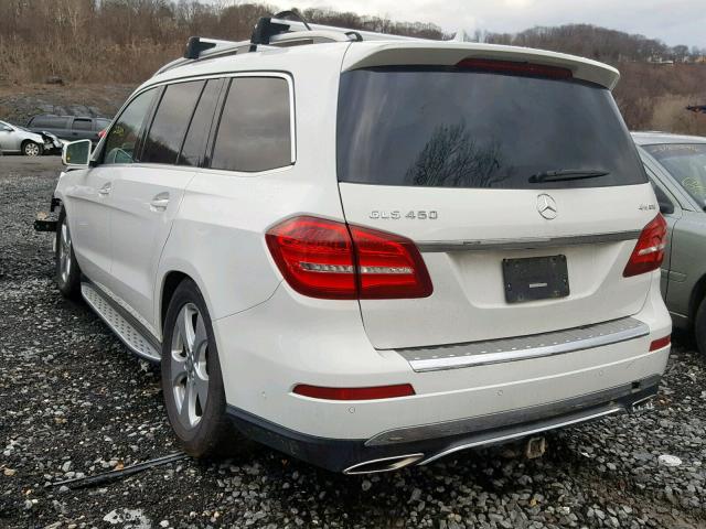 4JGDF6EE0HA790070 - 2017 MERCEDES-BENZ GLS 450 4M WHITE photo 3