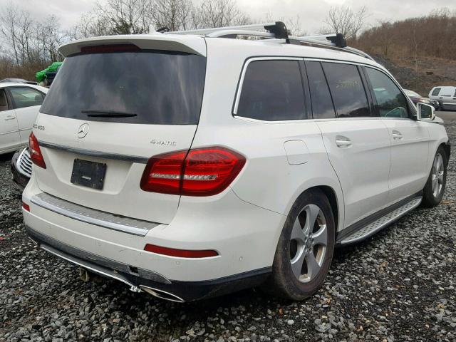 4JGDF6EE0HA790070 - 2017 MERCEDES-BENZ GLS 450 4M WHITE photo 4