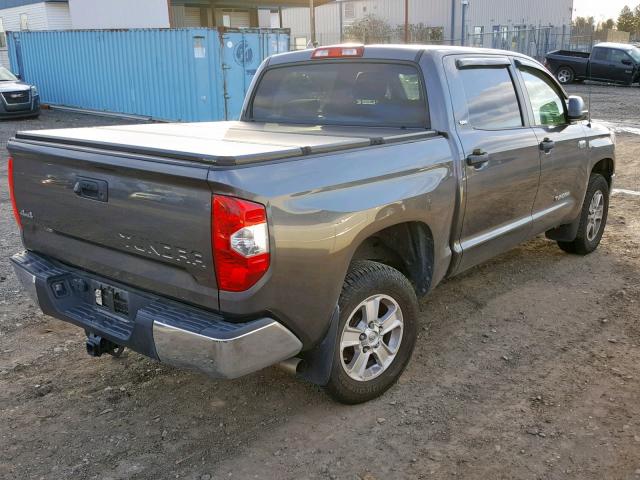 5TFDY5F12EX363678 - 2014 TOYOTA TUNDRA CRE GRAY photo 4