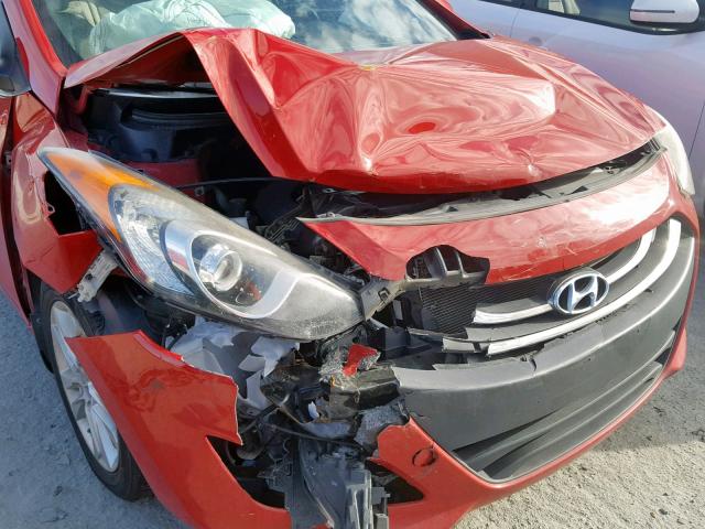 KMHD35LE6DU025525 - 2013 HYUNDAI ELANTRA GT RED photo 9