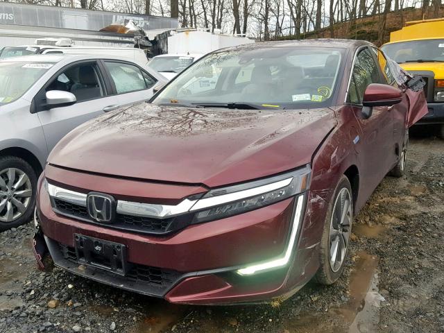 JHMZC5F39JC006424 - 2018 HONDA CLARITY TO RED photo 2