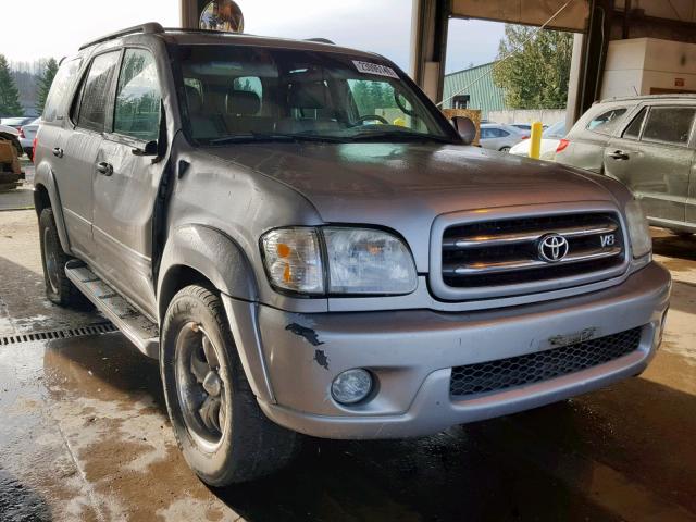 5TDBT48AX2S085403 - 2002 TOYOTA SEQUOIA LI GRAY photo 1