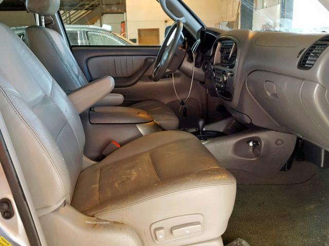 5TDBT48AX2S085403 - 2002 TOYOTA SEQUOIA LI GRAY photo 5