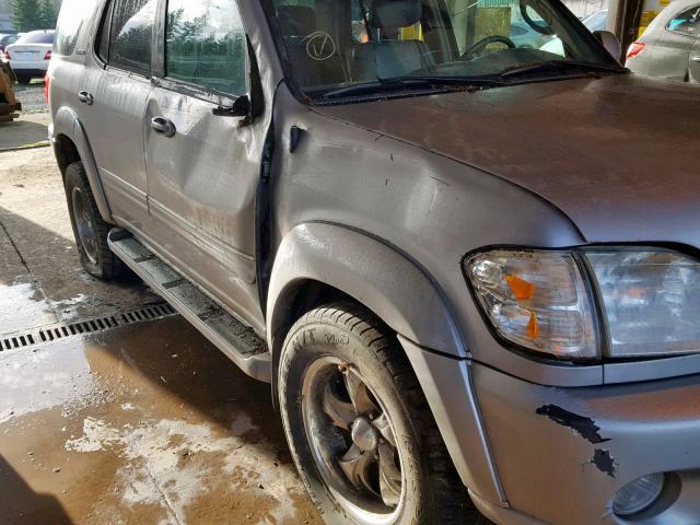 5TDBT48AX2S085403 - 2002 TOYOTA SEQUOIA LI GRAY photo 9