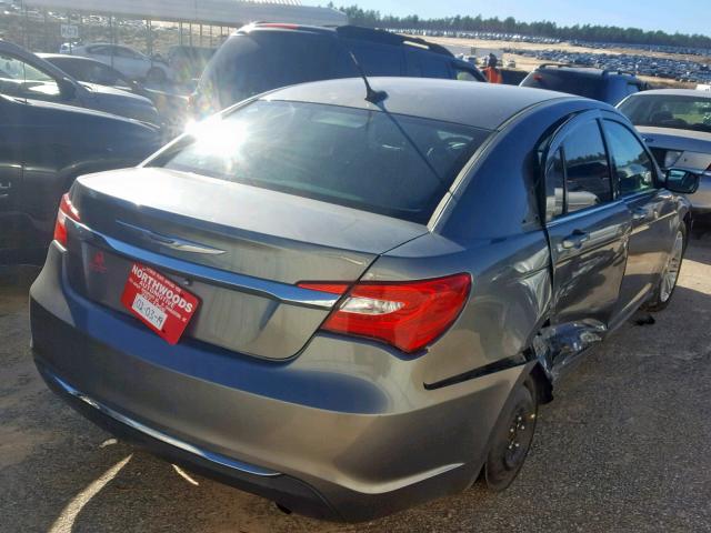 1C3CCBAB7CN180024 - 2012 CHRYSLER 200 LX GRAY photo 4