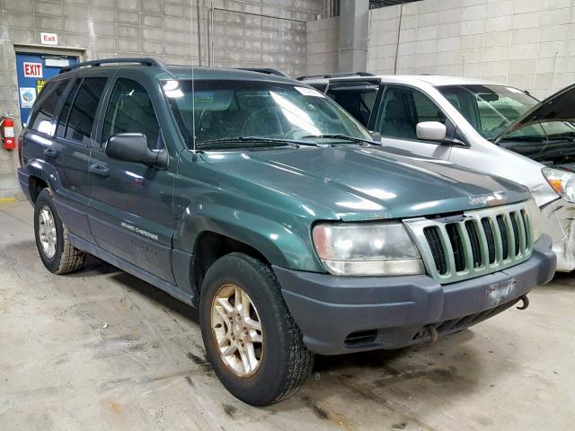 1J4GW48S03C592376 - 2003 JEEP GRAND CHER GREEN photo 1