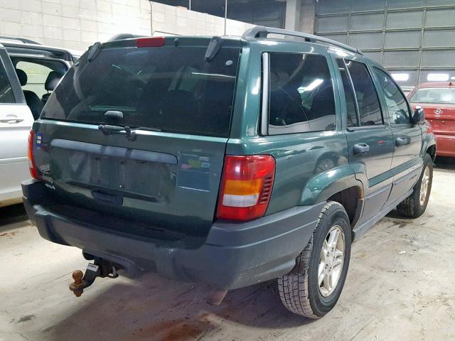 1J4GW48S03C592376 - 2003 JEEP GRAND CHER GREEN photo 4