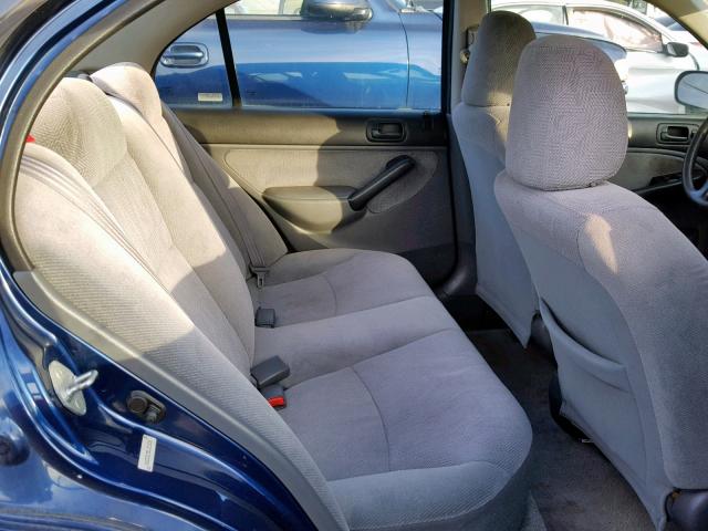1HGES26751L019516 - 2001 HONDA CIVIC EX ლურჯი ფოტო 6
