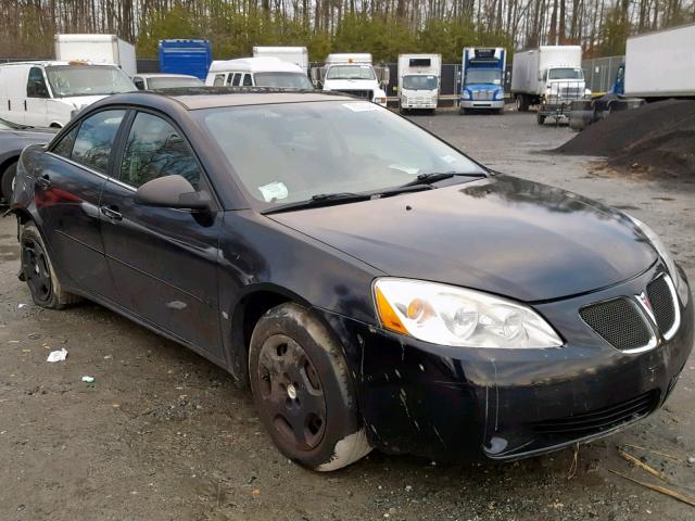 1G2ZF58B574114060 - 2007 PONTIAC G6 VALUE L BLACK photo 1