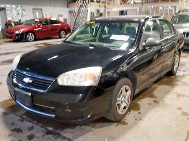 1G1ZS58FX7F104082 - 2007 CHEVROLET MALIBU LS BLACK photo 2