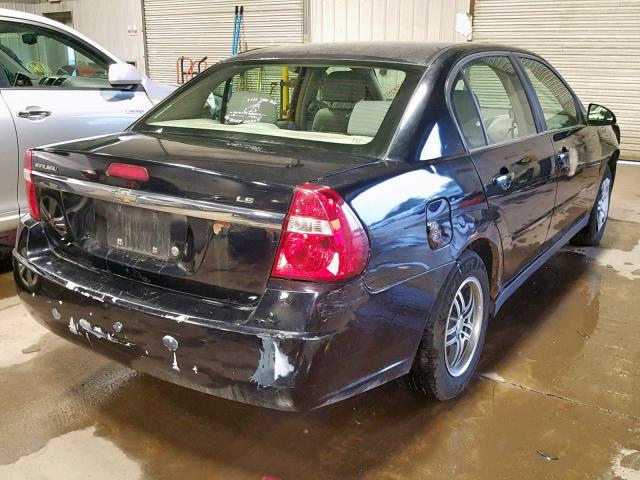 1G1ZS58FX7F104082 - 2007 CHEVROLET MALIBU LS BLACK photo 4
