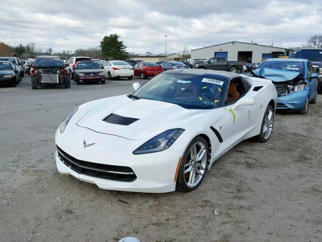 1G1YK2D72E5102645 - 2014 CHEVROLET CORVETTE S WHITE photo 2