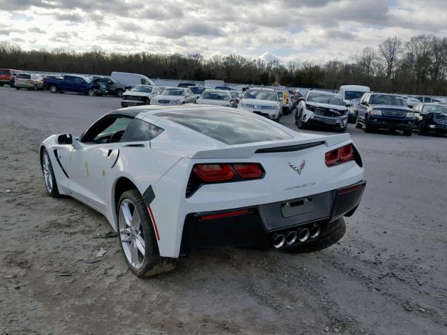 1G1YK2D72E5102645 - 2014 CHEVROLET CORVETTE S WHITE photo 3