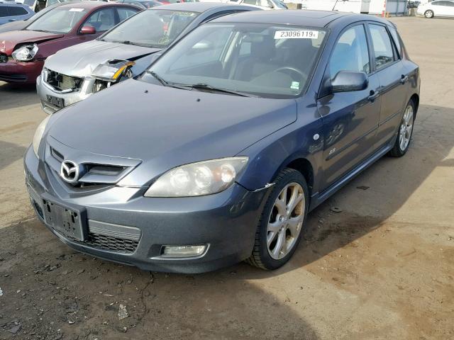 JM1BK344981118460 - 2008 MAZDA 3 HATCHBAC CHARCOAL photo 2