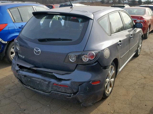 JM1BK344981118460 - 2008 MAZDA 3 HATCHBAC CHARCOAL photo 4