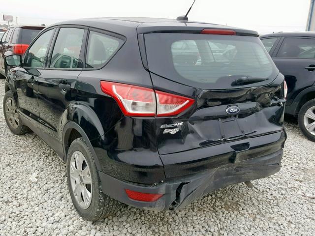 1FMCU0F71GUA66626 - 2016 FORD ESCAPE S BLACK photo 3