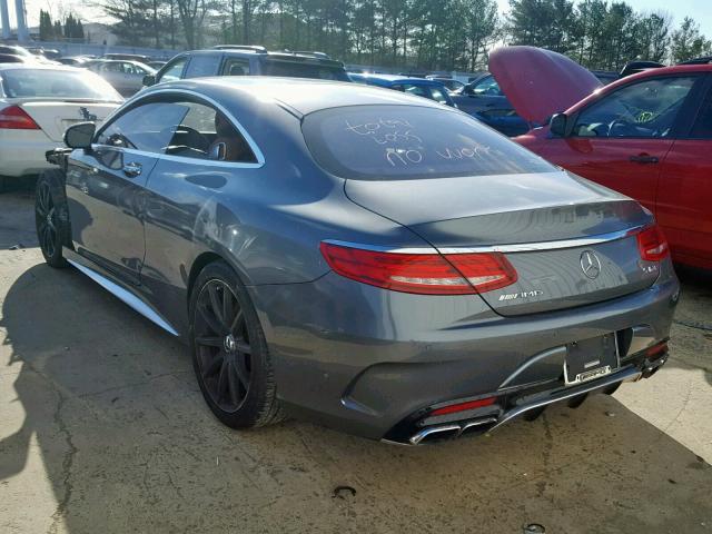 WDDXJ7JB0GA016875 - 2016 MERCEDES-BENZ S 63 AMG SILVER photo 3