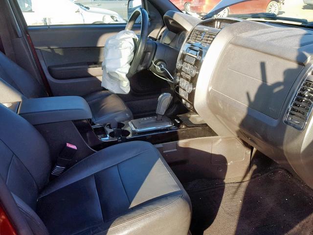 1FMCU0E75AKA79982 - 2010 FORD ESCAPE LIM Tünd qırmızı foto 5