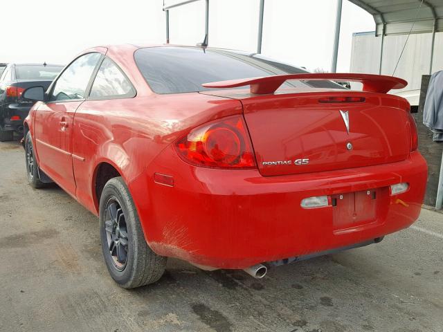 1G2AS18H597159636 - 2009 PONTIAC G5 RED photo 3