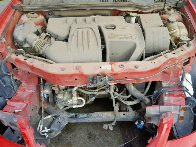 1G2AS18H597159636 - 2009 PONTIAC G5 RED photo 7