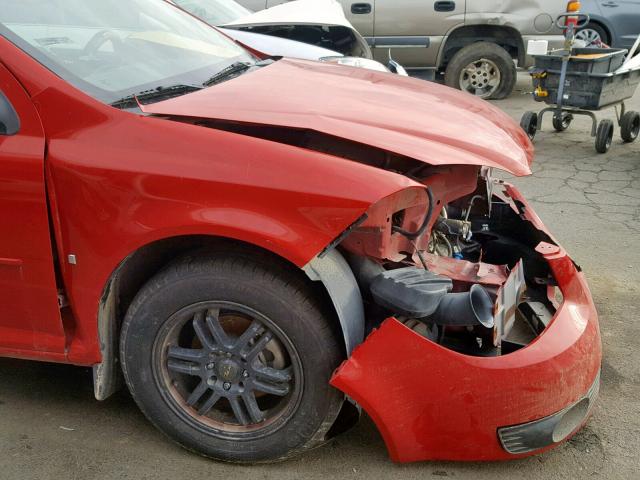 1G2AS18H597159636 - 2009 PONTIAC G5 RED photo 9