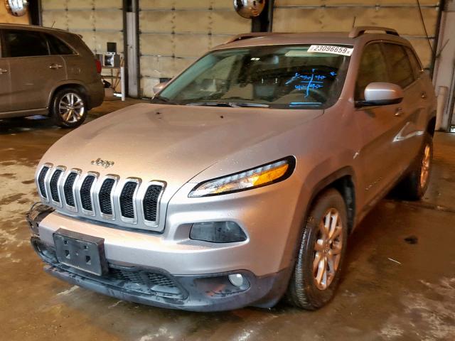 1C4PJMCB0EW150579 - 2014 JEEP CHEROKEE L GRAY photo 2