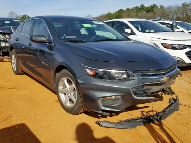 1G1ZB5ST9HF202567 - 2017 CHEVROLET MALIBU LS ნაცრისფერი ფოტო 1