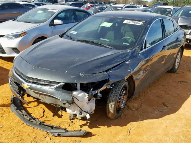 1G1ZB5ST9HF202567 - 2017 CHEVROLET MALIBU LS ნაცრისფერი ფოტო 2
