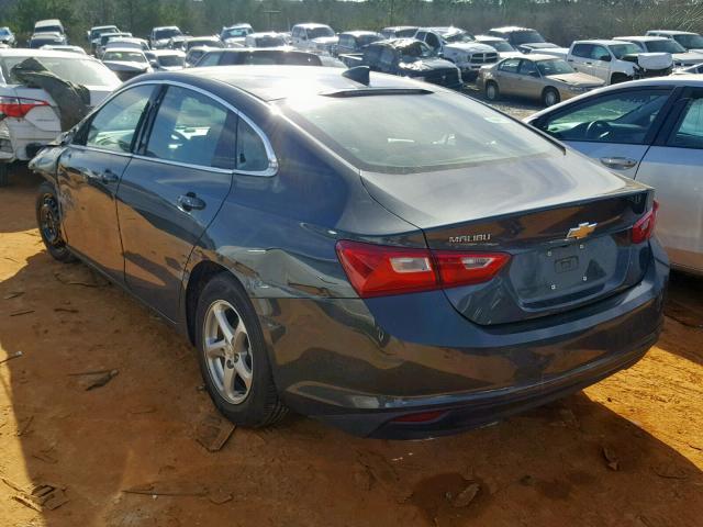 1G1ZB5ST9HF202567 - 2017 CHEVROLET MALIBU LS ნაცრისფერი ფოტო 3