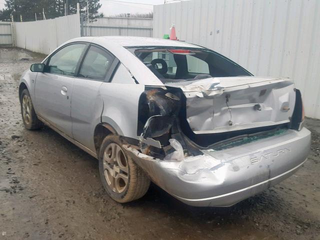 1G8AV12F53Z206373 - 2003 SATURN ION LEVEL SILVER photo 3