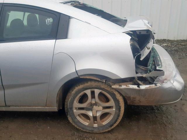 1G8AV12F53Z206373 - 2003 SATURN ION LEVEL SILVER photo 9