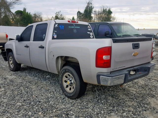 2GCEC13C381175142 - 2008 CHEVROLET SILVERADO SILVER photo 3