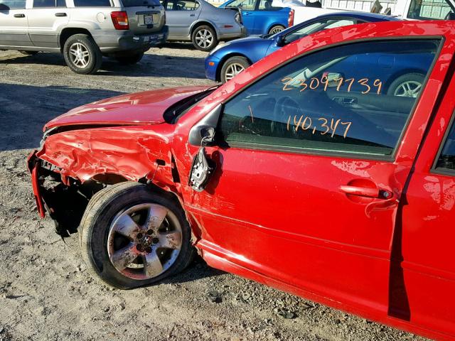 3VWSK69M33M098421 - 2003 VOLKSWAGEN JETTA GLS RED photo 10