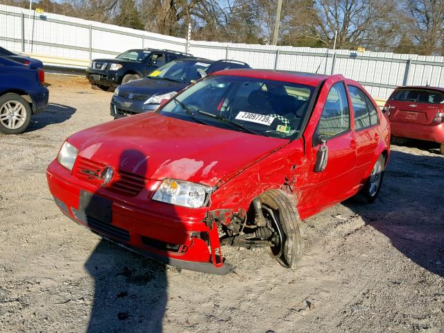 3VWSK69M33M098421 - 2003 VOLKSWAGEN JETTA GLS RED photo 2