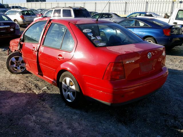 3VWSK69M33M098421 - 2003 VOLKSWAGEN JETTA GLS RED photo 3