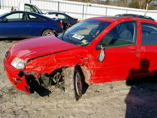 3VWSK69M33M098421 - 2003 VOLKSWAGEN JETTA GLS RED photo 9