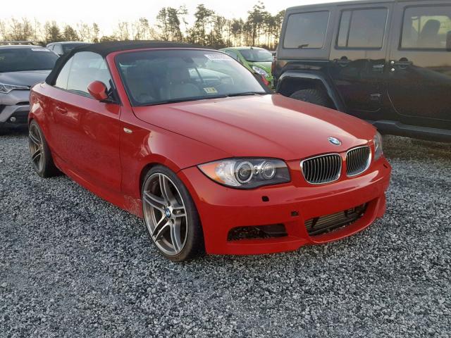 WBAUN93568VE94152 - 2008 BMW 135 I RED photo 1