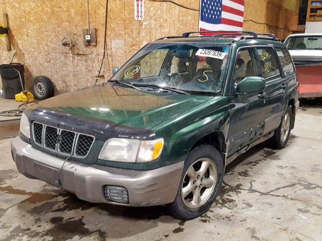 JF1SF655X2H723430 - 2002 SUBARU FORESTER S Yaşıl foto 2