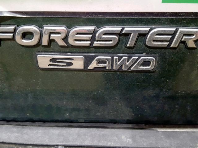 JF1SF655X2H723430 - 2002 SUBARU FORESTER S Yaşıl foto 9